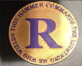 Custom-disc example; personalized wording adds $10.